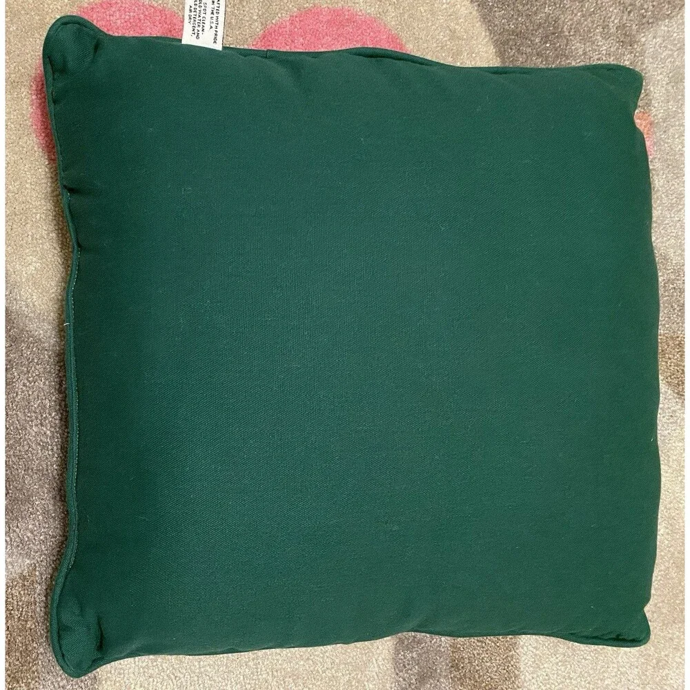 Hallmark Teddy Bears Riverdale Square Christmas Holiday Tapestry Pillow Vintage